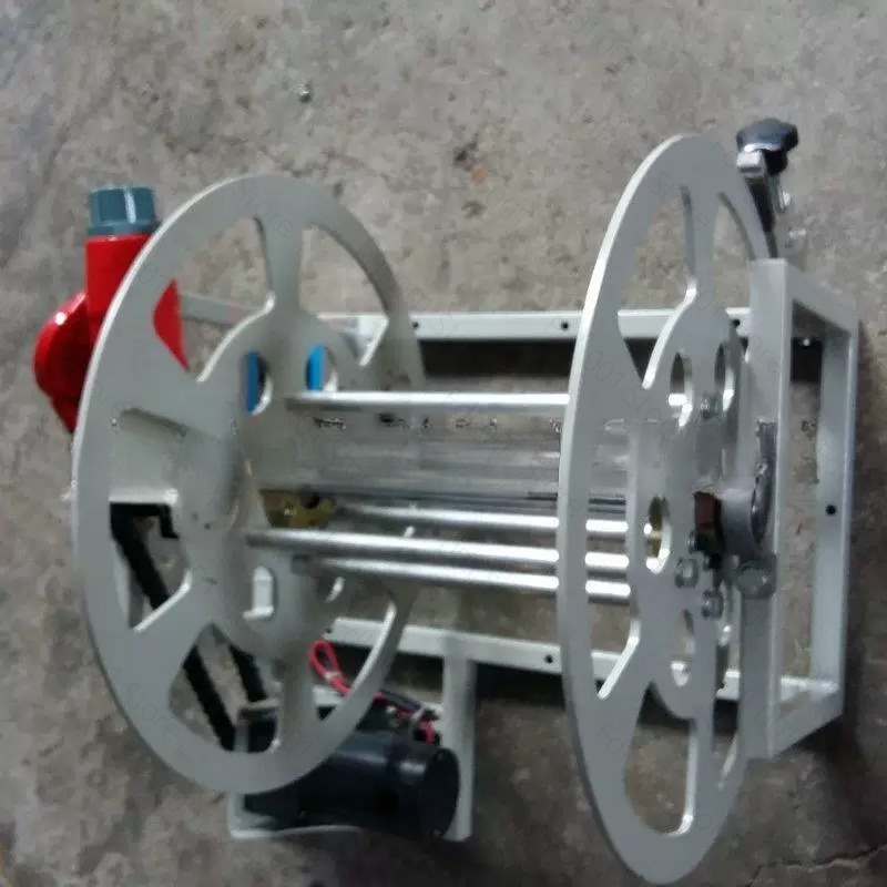 Electric Reel - Draagbare elektrische handmatige kabelwikkelmachine, aluminium draadopwikkelrol,