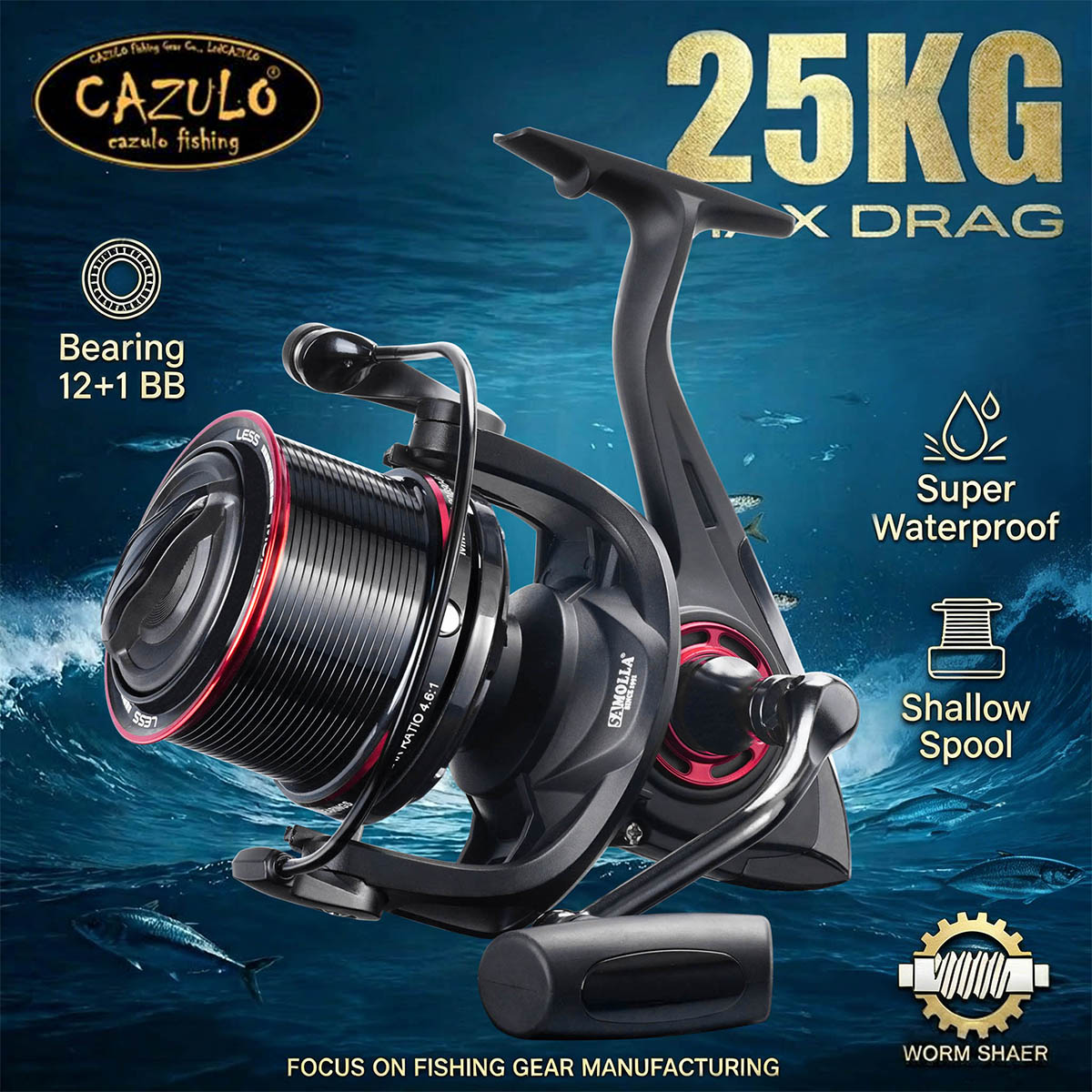 Reel Drag Knob - CAZULO Long Cast Spinning Reel voor
