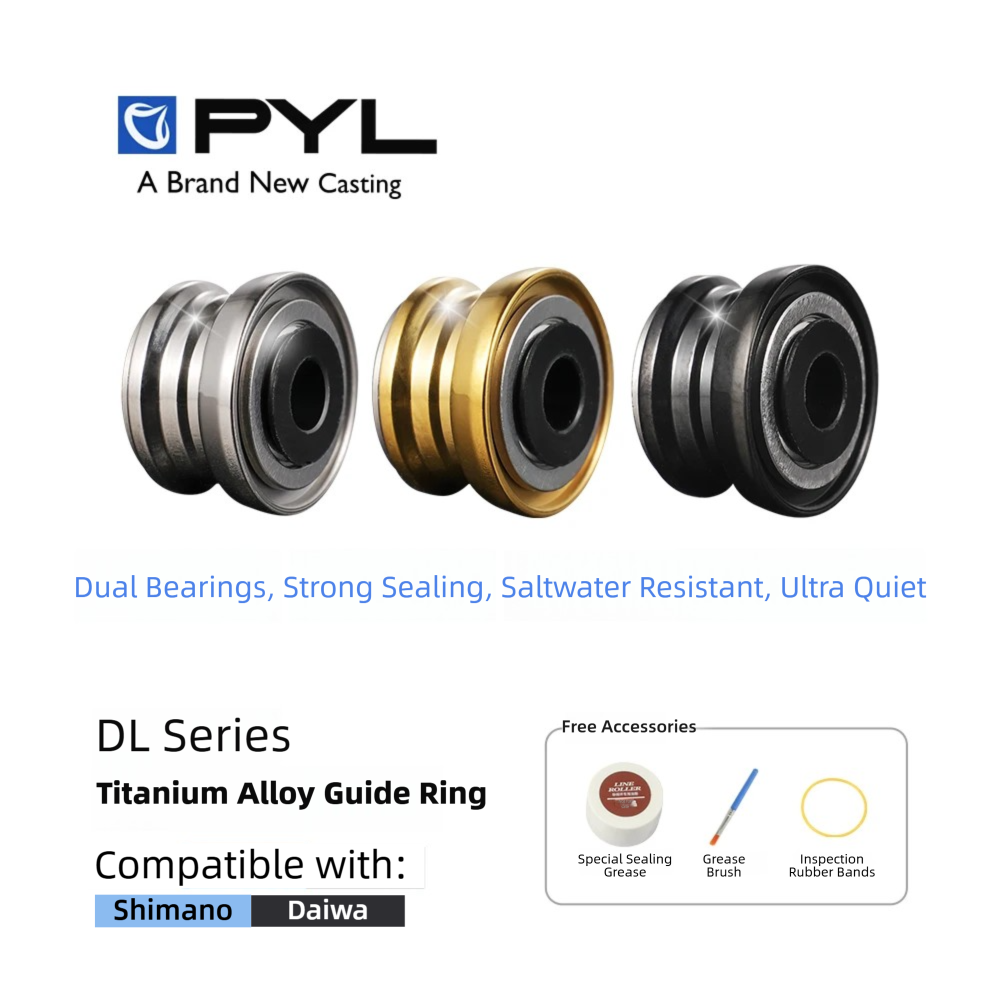 Conventional Reel - PYL Titanium Alloy Dubbele Lagerlijnrol -