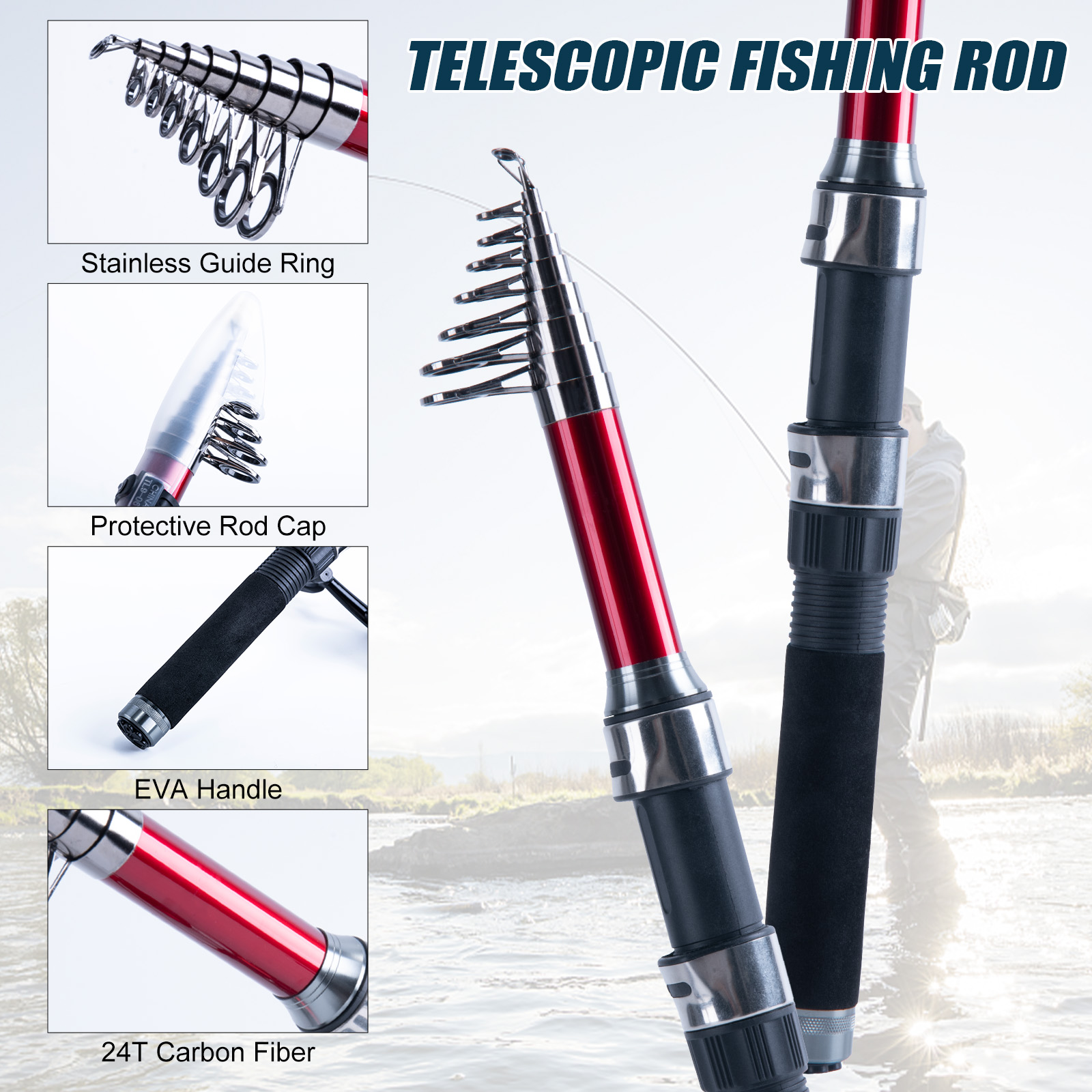 Goture Telescopische hengel- e - Reel Bag recensie en prijs